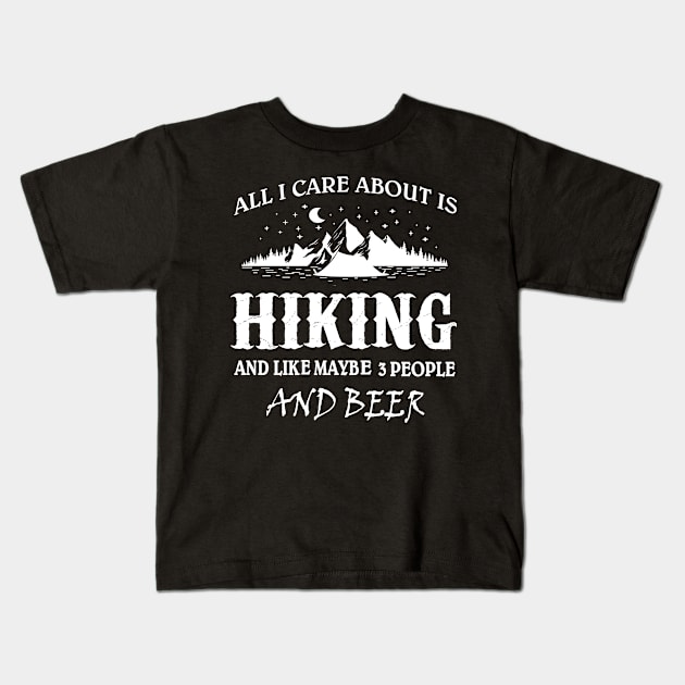 hiking Kids T-Shirt by khalid12